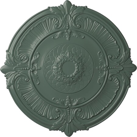 Ekena Millwork Attica Ceiling Medallion (Fits Canopies up to 3 3/4"), Hand-Painted Cloud Burst, 39 1/2"OD x 2 1/2"P CM39ATCBF